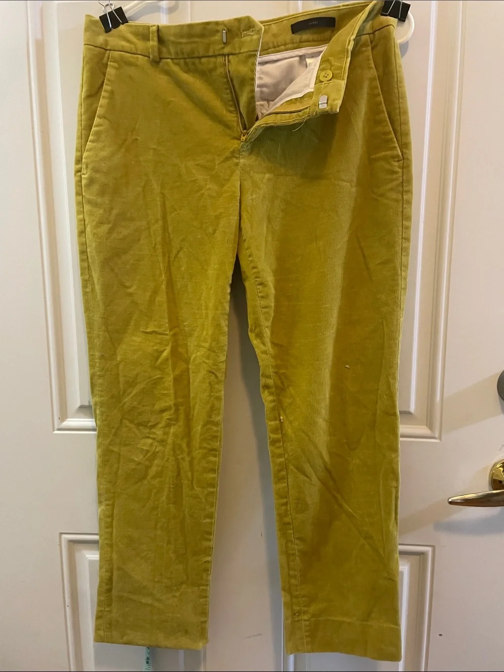 Banana Republic Mustard Green Corduroy Pants